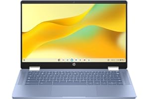 HP Chromebook x360 14 inch FHD IPS Touch 2-in-1 Laptop, Intel Processor N100, 4GB RAM, 64GB eMMC, Chrome OS, Sky Blue, 14b-cd0130wm