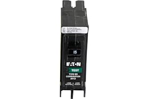 Eaton BRP115GF Breaker, 15A, 1P, 120V, 10 kAIC, Type BR Ground Fault