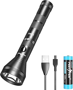 linterna linterna led recargable lampara militar linterna tacticas lampara linterna portatil 1200 lumenes lamparas tacticas con 2 modos de luz