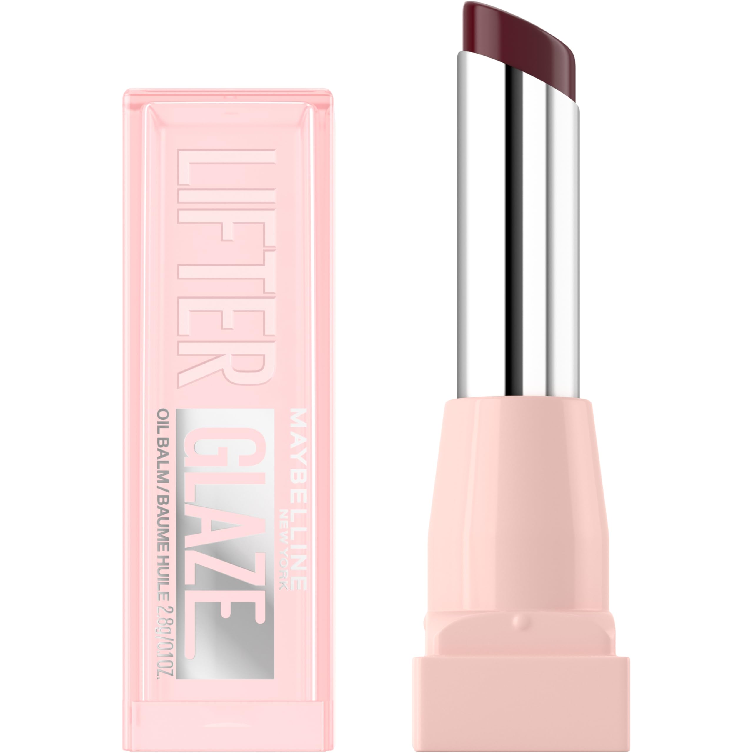 Photo 1 of Maybelline Lifter Glaze Oil Balm with Hyaluronic Acid and Hydrating Oil Blend, Lip Balm with 24HRs of Smooth, Moisturizing Shine, Espresso Kiss (Sheer Deep Brown Nude)