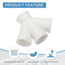 PATIKIL Double Wye Duct Splitter, 2" to