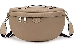 Eslcorri Crossbody Bags for Women - Fashion Sling Purse Shoulder Bag Fanny Pack Leather Causal Chest Bum Bag Cross Body Purse