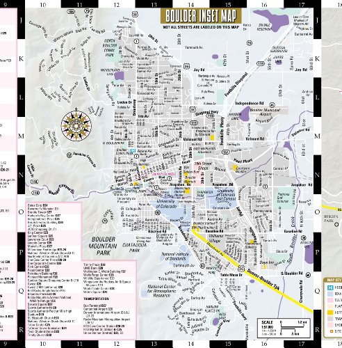 Streetwise Denver Map Laminated City Center Street Map