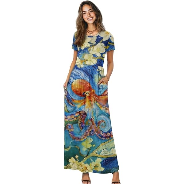 Floral Easter Dress for Women Plus Size Spring Midi Dress with Pockets  Womens Casual Short Sleeve Round Neck Smocked Dress Bunny Egg Print  Sundress S at Amazon Women's Clothing store