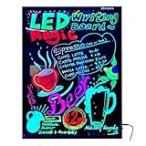 Homdox Led Message Writing Board, Bigger Size 32.4'' x 22.2'' with 8-Color Control Signal Display for DIY Flashing Illuminated Erasable Neon Led Menu Board