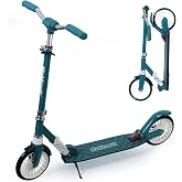 Nattork Teens Adults Kick Scooter, Front &amp; Rear Anti-Shock Suspension, Max Load 240 LBS, Foldable Adjustable Height with 8" Large Wheels