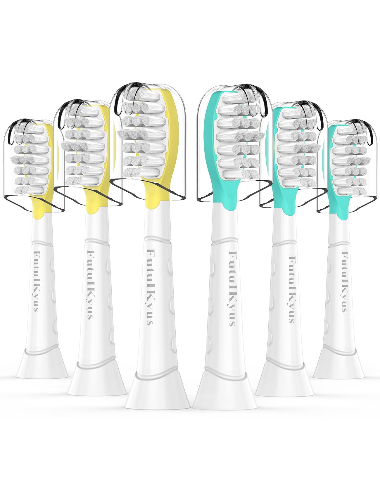 Photo 1 of FutulkyUS Kids Replacement Brush Heads for Philips Sonicare: Electric Soft Toothbrush Head Compitable with 4100, Standard Head for Boy Girl Over 7 Years Old, 6 Pack
