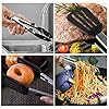 Kitchen-Tongs-with-Resting-Gadget-32cm-Spatula-Tong-33cm-Stainless-Steel-Non-Stick-Basic-Cooking-Tong-Suitable-for-Baking-Frying-Serving Kitchen Tongs with Resting Gadget, 12 Inch Spatula Tong, Stainless Steel Non-Stick Basic Cooking Tong, Suitable for…