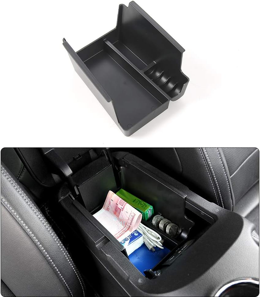 RTTCZ Armrest Storage Organizer Center Console Tray Divider for Ford Mustang 2015
