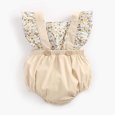 Amazon 赤ちゃんのばらばらな花は続けて体の哈衣の赤ちゃんの連体の服の春秋三角のうその2件をつづり合わせます Br 9 043花砕假2件の背もたれハーキ 18 24 M キッズコスチューム おもちゃ