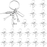 iMagitek 20Pcs Dad Grandpa Toolbox Keychains Screwdriver Wrench Saw Keychains for Father Grandpa Men's Keying Gifts Father's Day Birthday Gifts