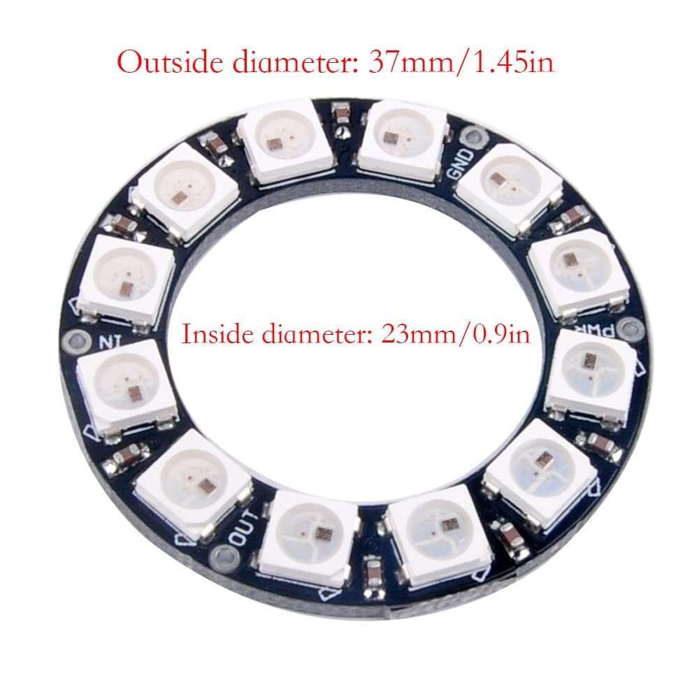 Mua Sparkleiot 12 Bits WS2812 RGB LED Ring SMD 5050 Addressable LED ...