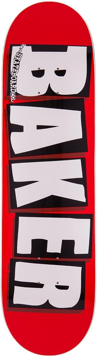 Baker Brand Logo Skateboard Deck - White - 8.125"