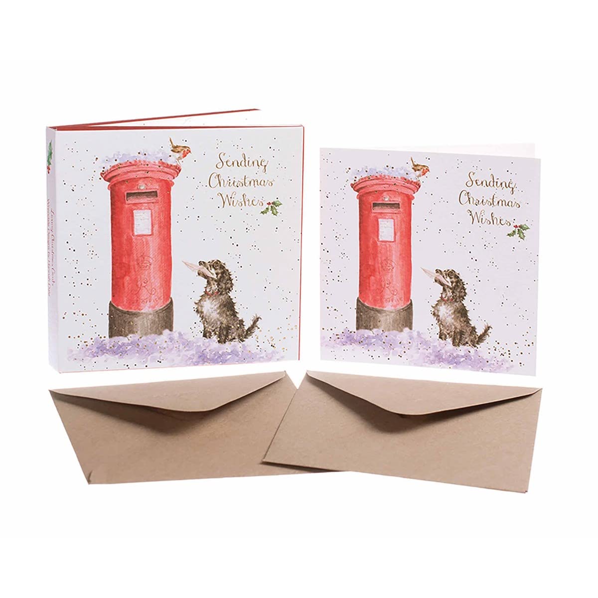 Wrendale Designs by Hannah Dale - Christmas Wishes - Christmas Card Box Set - Pack of 8 โ image 1
