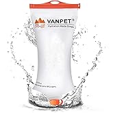 VANPET Upgrade Water Bag 2L Compatible with Sawyer Squeeze Water Filter, Durable TPU Material, BPA & PVC Free Squeeze Pouch, Collapsible Hydration Canteens for Camping Hiking Cycling (1 Pc)