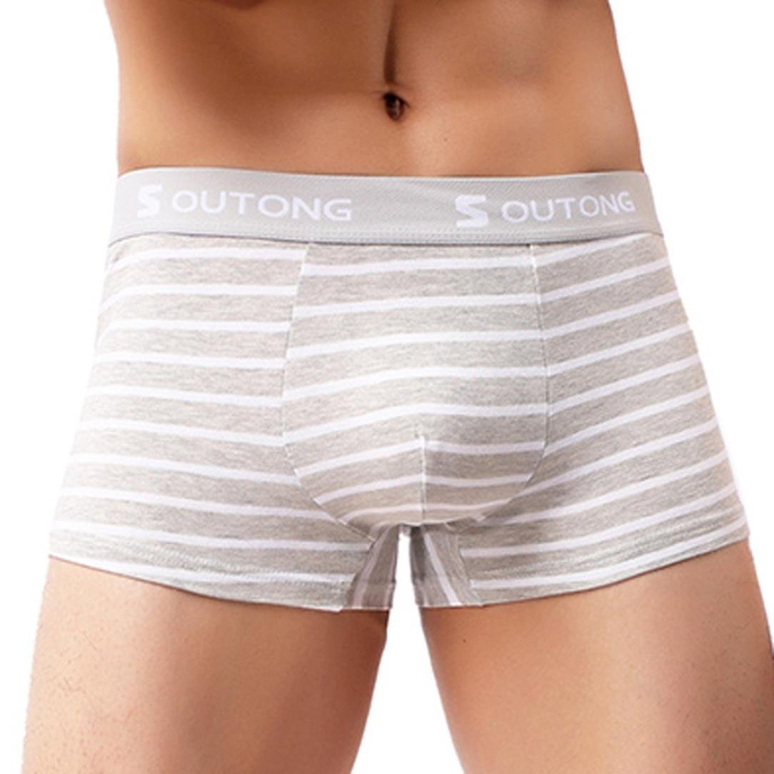 Amazon Com Snowfoller Men Sexy Striped Underwear Fashion High