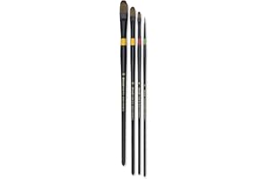 Utrecht Manglon Brushes-Set of 4, Long Handle