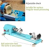 Winbomgo Mini Wood Lathe 150W 7 Speeds Multifunctional Bench Lathe Kit view 4