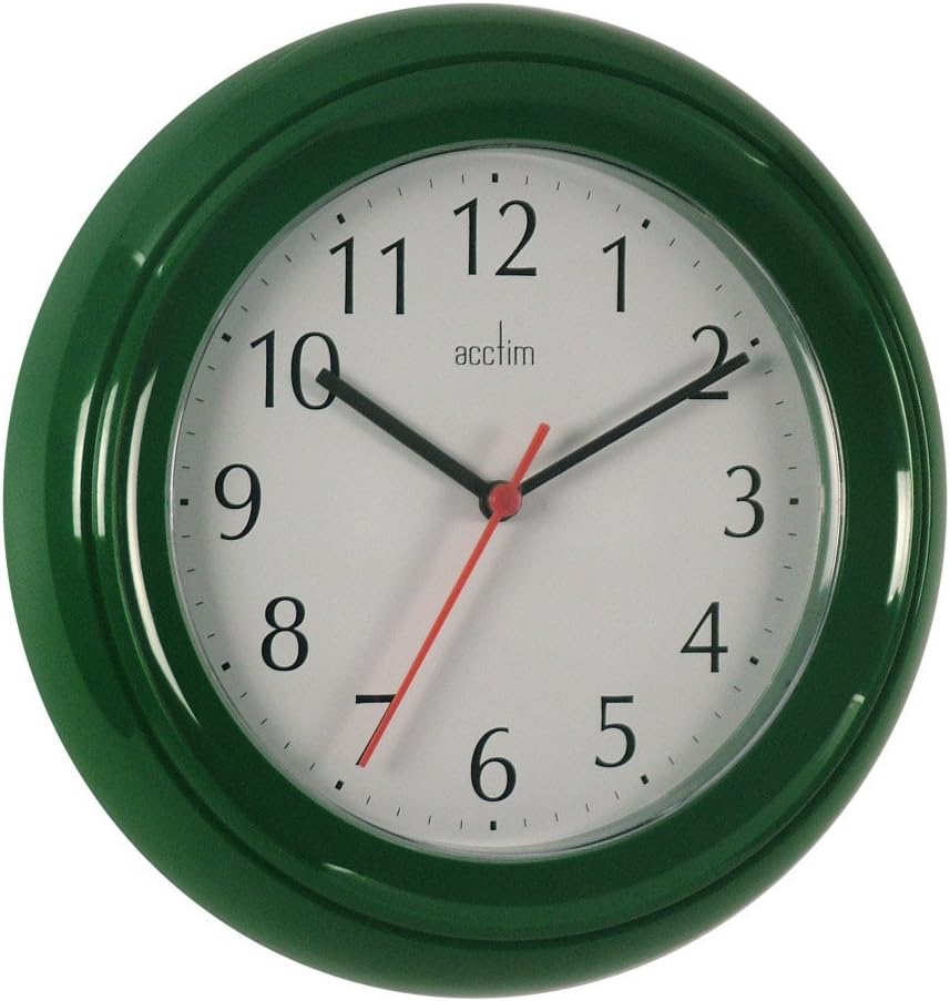 Acctim Wall Clock Green Amazon.co.uk TV