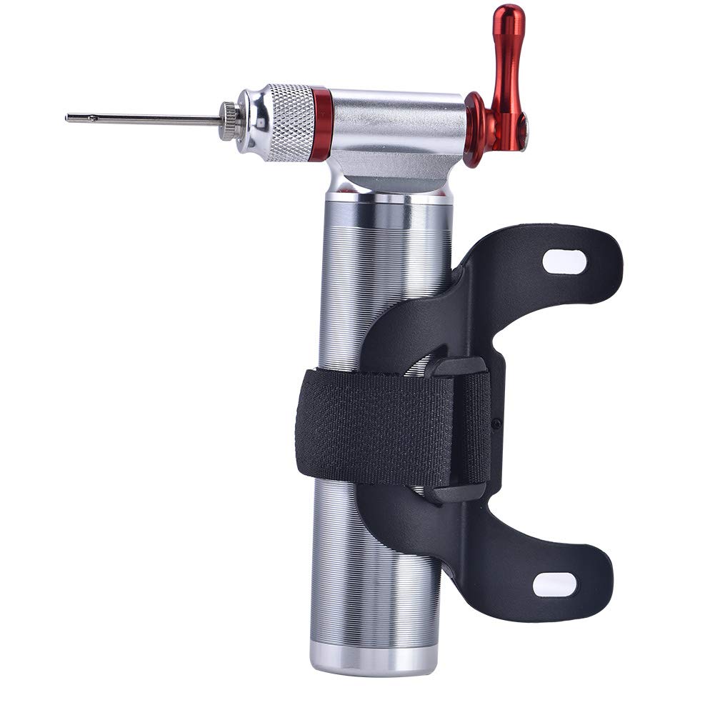 Fafeims Bicycle Tyre Inflator Mini Hand Pressure Bicycle Pump Bike Air Inflator Compatible with Presta and Schrader