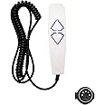 Fruhdi 2 Button 5 Pin Prong Remote Handset Controller Hand Control Replacement with USB and Backlight for Lift Chairs Power Recliners
