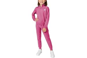 New Balance Girls Sweatsuit Set - 2 Piece Quarter Zip Girls Sweatshirt and Cargo Sweatpants - Athletic Outfit (Sizes 7–12)