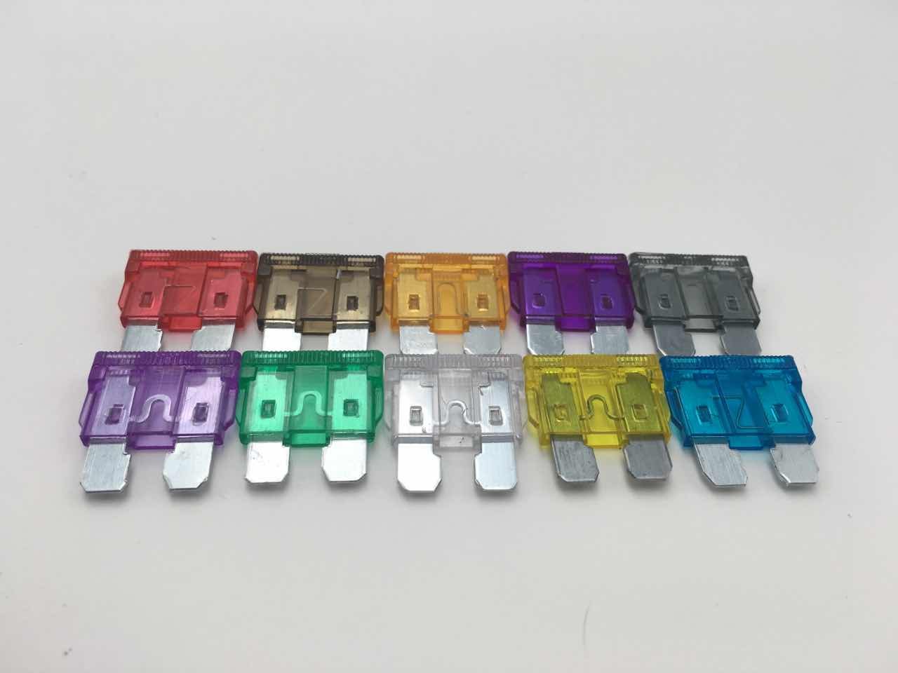 100pcs Assorted Car Truck Standard Blade Fuse Assortment 2A 3A 5A 7.5 A 10A 15A 20A 25A 30A 35A Automotive Replacement Fuse Set