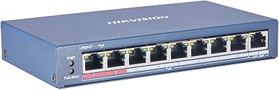 Hikvision 8 Port PoE Switch 10/100Mbps Unmanaged +1 Uplink 802.3af/at