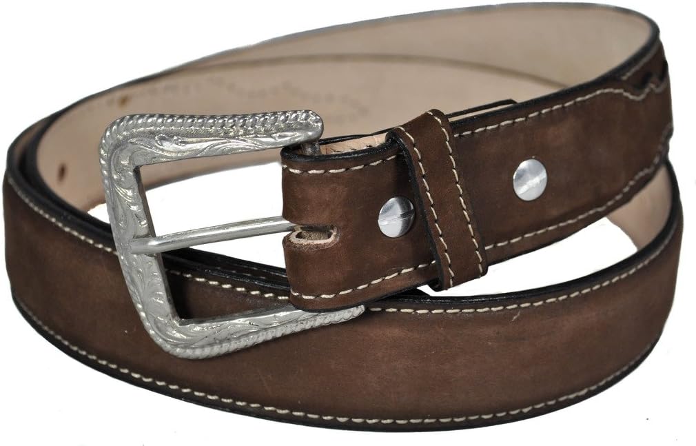 Western Belts Men's NuBuck Vaquetta Belt