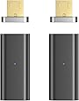 NetDot 2 Pack Gen5 Micro USB to Magnetic Micro USB Adapter Compatible with Android Devie (Micro USB Adapter/2 Pack Black)