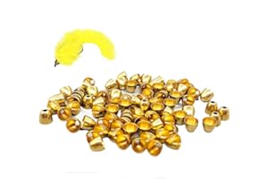 Quintathletic 60Pieces 3 Sizes Fly Head Beads Cone Head Slotted Conehead Beads Copper Tying Sink Deeper 3 Sizes Fly Tying Mat