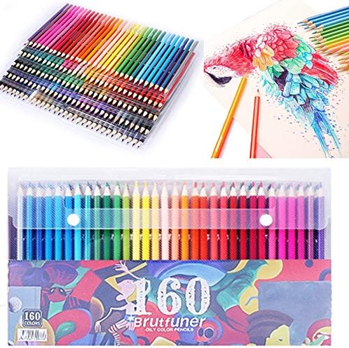 160 Colored Pencils - Vibrant Colors Pre-Sharpened Colored Pencils Set for Adult Coloring Books Artist Drawing Sketching Crafting