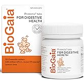 BioGaia Probiotic Chewable Tablets for Digestive Health | Lemon-Lime | 30-Day Supply/Chewable Tablets | For Adults & Kids | I