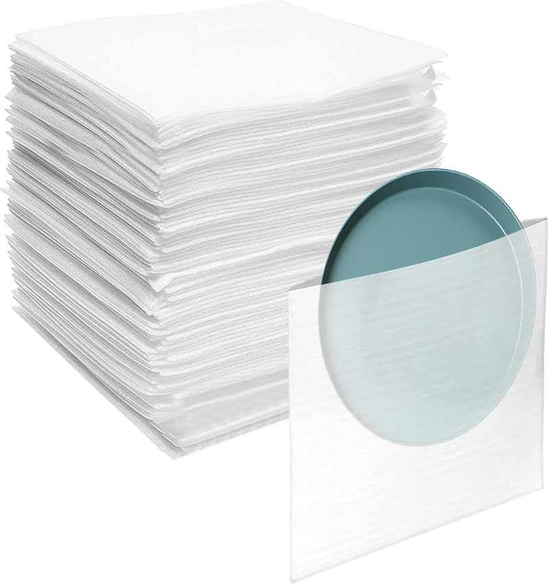 YYWEi 100pk Foam Pouches 13x13 Cushioning Wrap for Moving Shipping Packaging
