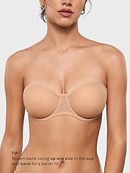 INLYRIC Women's Sheer Strapless Bras Mesh Sexy