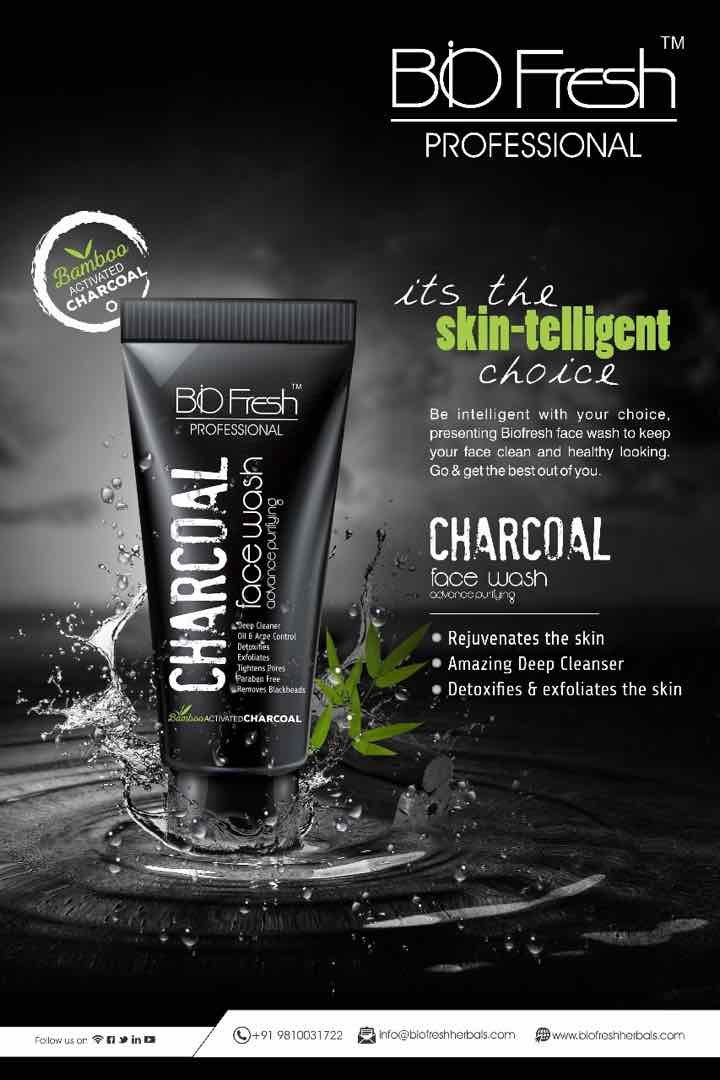 bio fresh charcoal face wash