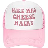Bhjdfuiwljl Mike Who Cheese Hairy Trucker Hat Unisex Adult Funny Classic Hats Adjustable Fishing Cap Pink, One Size-Large