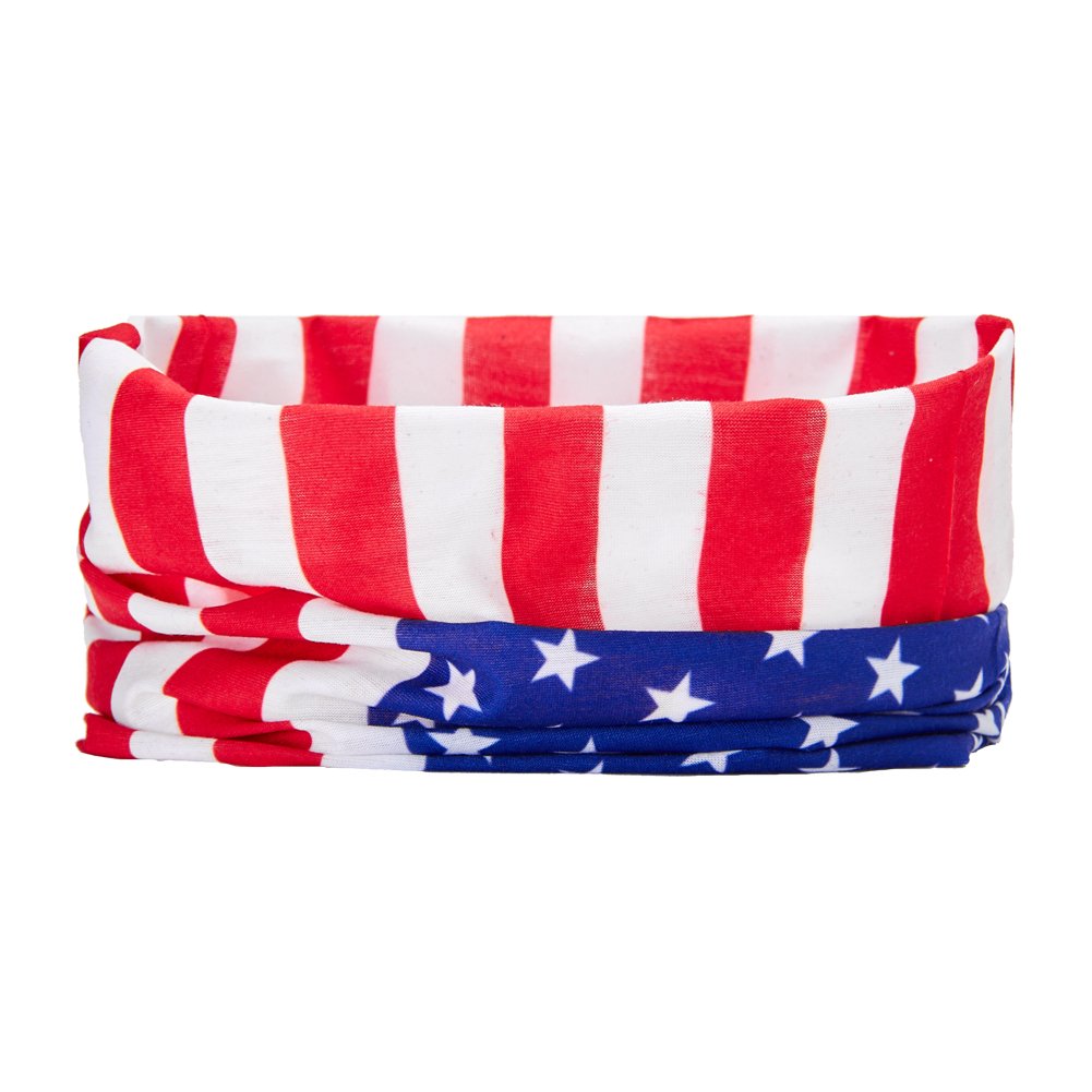 TUONROAD Multifunktionstuch Bandana Tuch Usa Flagge Multifunktions Magic Elastische Outdoor AktivitäTen Hilltop Schlauchtuch Headband Kopfband Herren