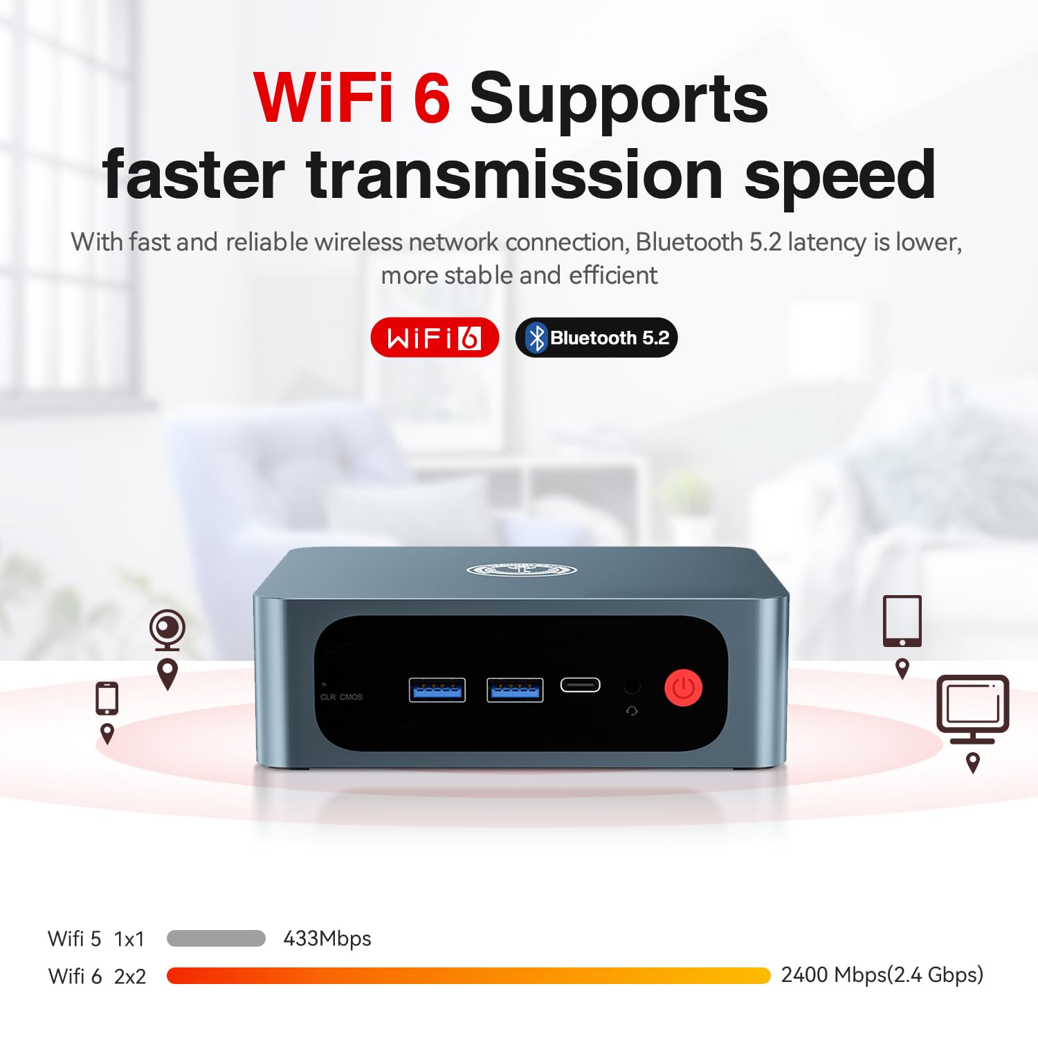 TRIGKEY S6 Mini PC 6800U(8C/16T, Up to 4.7GHz), Ryzen7 32GB LPDDR5 1TB M.2 NVMe SSD, Mini Desktop Computers, Triple Display/WiFi6/BT5.2, DP+HDMI+Type-C Output/USB3.2, Home/Office/Education/Gaming