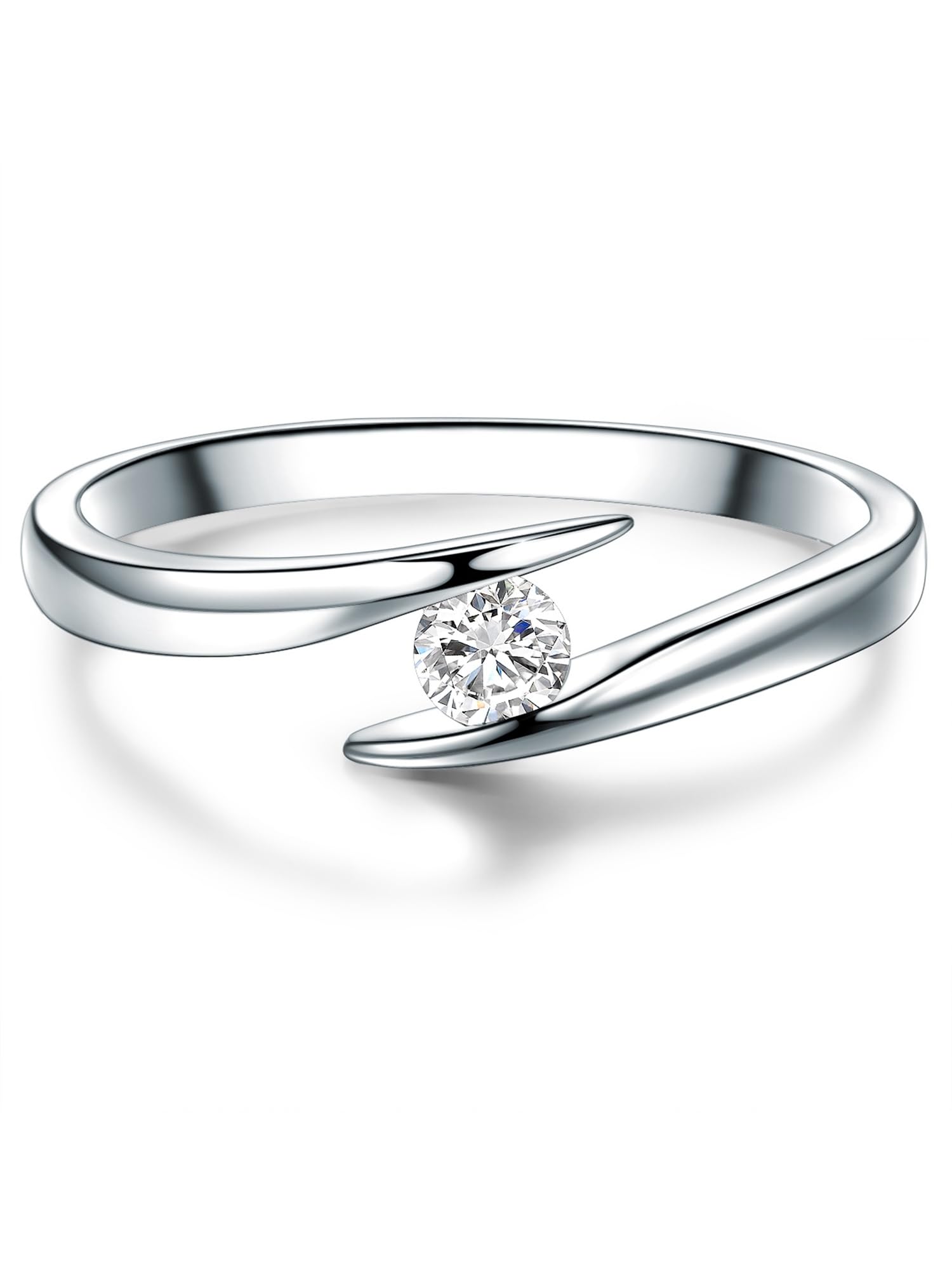 Trilani Female 925/- Sterling Silver Topaz Ring