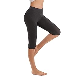 Vinconie Calf Length Leggings Women Cropped Cotton
