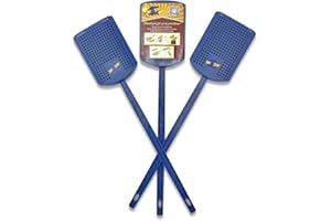 Swat-N-Scoop, Heavy Duty Fly Swatter and Spider Catcher and Release. Insect Fly Catchers for Inside Home. House Fly Swatter or Humane Bug Catcher with Built in Insect Scoop. (3, Blue)