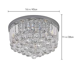 Gopmmy Modern K9 Crystal Raindrop Chandelier