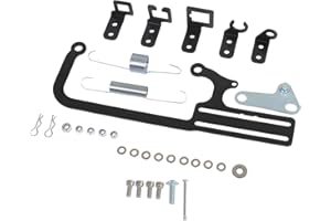 TXRXIZ 304147 EZ-EFI Cable Mount Kit Carburetor Cable Mount Bracket Throttle Cable Kit for Automatic Transmission TV Cables and GM 700R4 Transmissions Steel Black