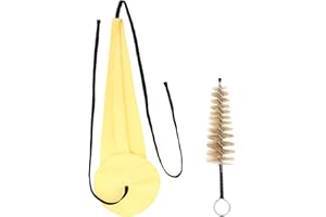 XTHROTSENK Saxophone & Clarinet Care Bundle Saxophone Cleaning Cloth Kit Saxophone Mouthpiece Brush for Alto Tenor Soprano Sax Saxophone and Other Wind&Woodwind Instruments