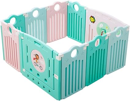 colorful baby gate