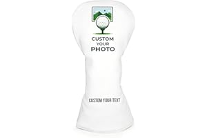 Custom Golf Head Covers – Personalized Golf Club Covers for Driver, Fairway & Hybrid, Custom Name/Text, Golf Driver Headcover