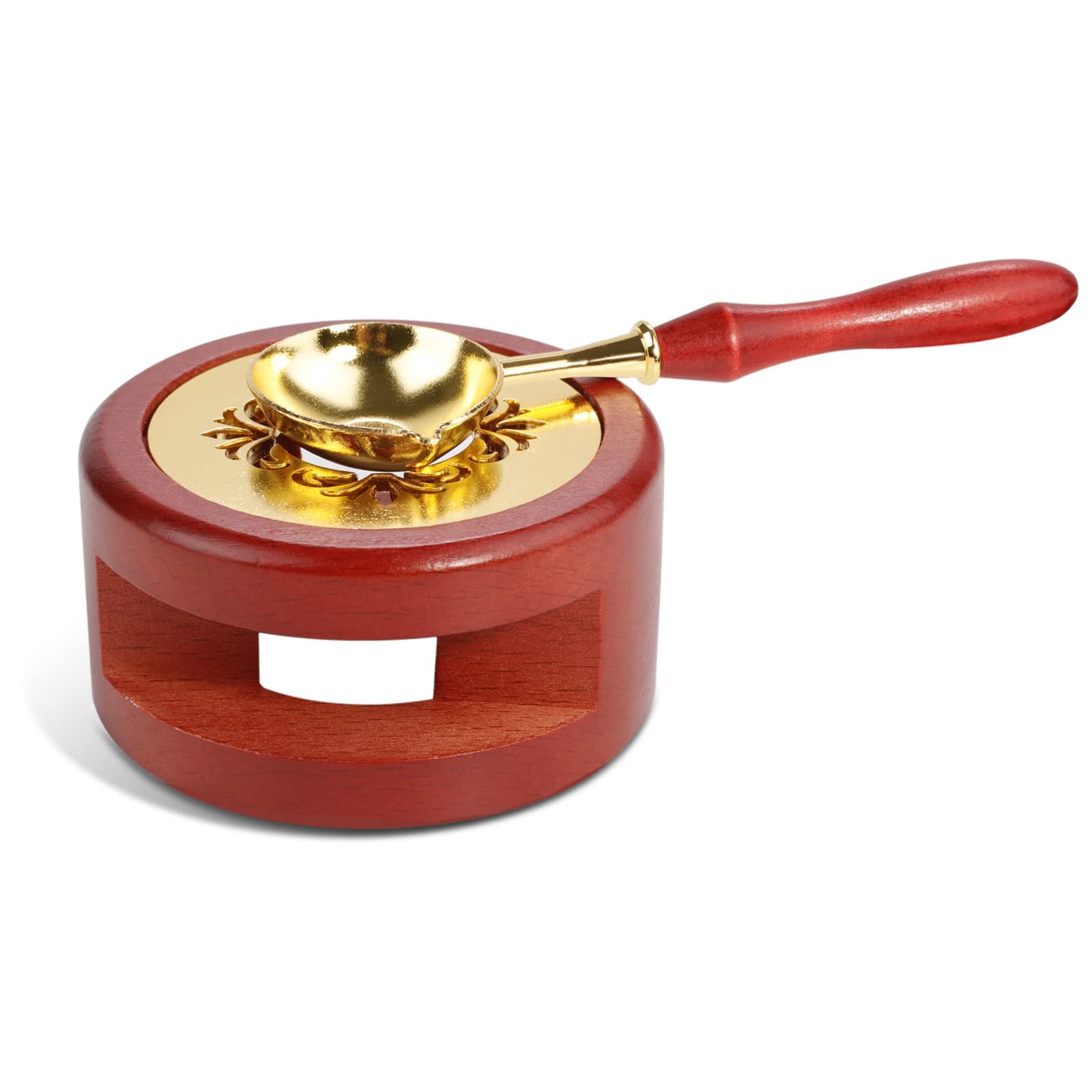 DesignerBox Wax Seal Warmer Kit with Wax Melting Spoon and Spoon Holder for Letter Sealing