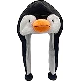 GADMEXILY Plush Animal Hat for Halloween Christmas,Cozy Funny Hats Novelty Party Cap for Girls - One Size