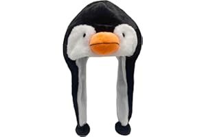 GADMEXILY Plush Animal Hat for Halloween Christmas,Cozy Funny Hats Novelty Party Cap for Girls - One Size